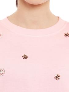 เสื้อสเวตเตอร์ระบายอากาศสำหรับผู้หญิงใส่กลางแจ้งพิมพ์โลโก้สีพื้นสำหรับฤดูหนาว - Product Image 4