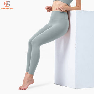 Pantalon d'entraînement pour femmes avec logo personnalisé ensemble de leggings skinny à taille moyenne pour sport avec design personnalisé - Product Image 3