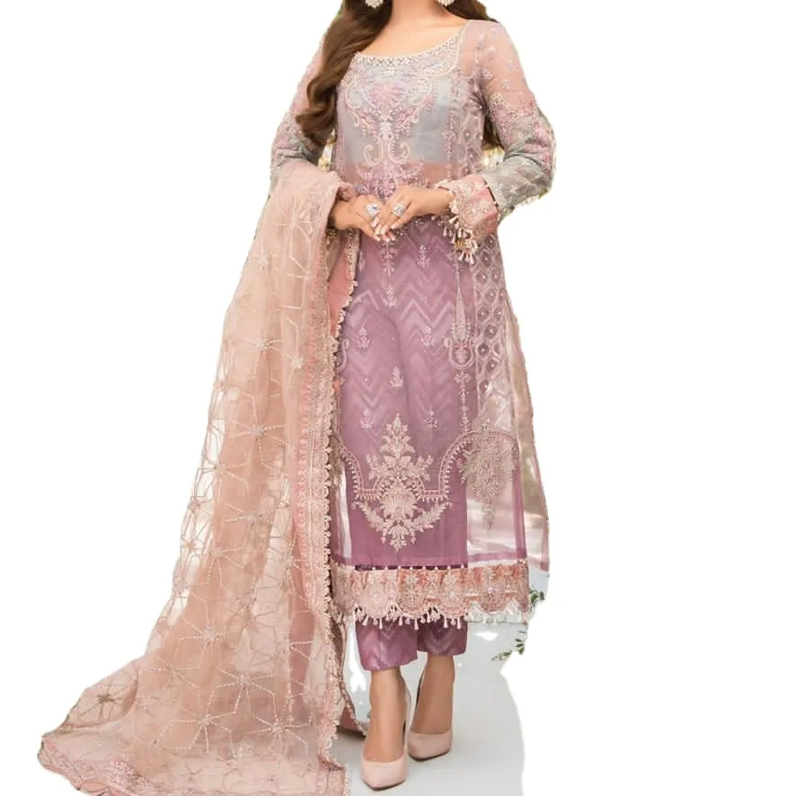 Kunden spezifische Designs Kleid Salwar Anzug Punjabi Kollektion Pakistani sche indische Frauen Shalwar Kameez