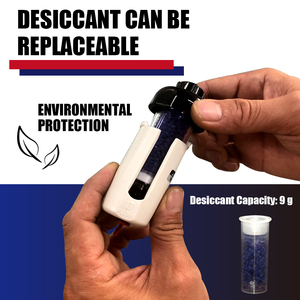 LEMATEC Mini Desiccant Air Dryer 1/4 In Zinc Housing 9g Capacity For Pneumatic Tools Spray Gun Accessory - Product Image 4