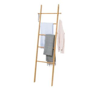 Hanging Storage Rack <b>Towel</b> <b>Ladder</b> 2 Steps Bamboo <b>Towel</b> Rail <b>Ladder</b> <b>Wood</b> Clothes Storage Rack - Product Image 6