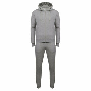 Mens Zip Top Joggers Jogging Chándal Plain Sudadera con capucha Tallas grandes Fitness Ropa deportiva Logotipo personalizado Hecho Pakistán - Product Image 3