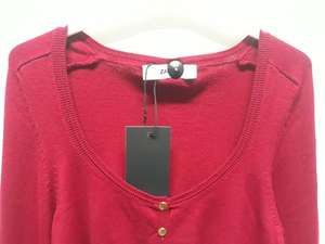 Suéter de Moda para Mujer, Manga Larga, Casual, Cuello en V, con Botones, para Oficina, Lote de Bangladesh - Product Image 2