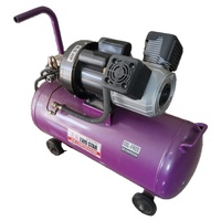Nouveau Lancement 220V Haute Qualité 4.5HP Sans Huile Double Piston Portable Mini Air Compresseur 50 litres réservoir mobile atelier
