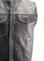 Gilet de moto en cuir décontracté pour homme de haute qualité, respirant, lavé, chaud pour l'hiver, imperméable, standard international
