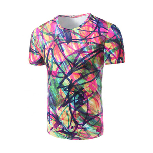 T-shirt manches mi-longues pour hommes, Jogging, Logo personnalisé imprimé, à la mode, nouveau, - Product Image 2