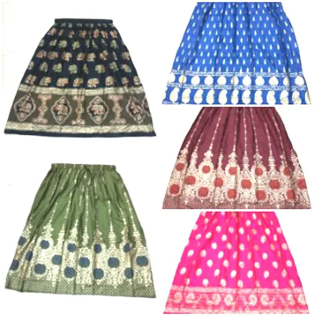 Faldas de algodón con estampado de mandala para mujer, faldas con estampado de mandala Vintage, GM-WA0130