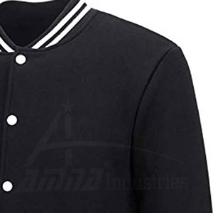 รุ่นใหม่ผู้ชายแฟชั่นแจ็คเก็ตตัวแทนสีดำที่กำหนดเองแจ็คเก็ตตัวแทนใน Moq ต่ำ - Product Image 4