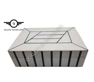 Caja de Joyería Rectangular de Madera y Hueso de Camello, Diseño de Primera Calidad, Artesanía de Calidad para Decoración del Hogar, Almacenamiento, Logotipo Personalizado para Regalos - Product Image 1