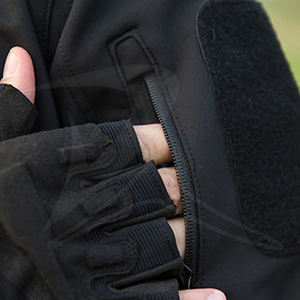 Chaqueta Softshell de talla grande a la moda para hombre, impermeable, a prueba de viento, con características transpirables, venta al por mayor, ropa barata para exteriores - Product Image 3