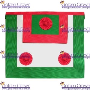 Delantal con solapa cuadrilátero Masters of St. Andrew de Escocia | Proveedor de delantal Masonic Regalia - Product Image 3
