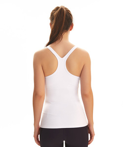 Top Corto sin Mangas de Algodón 100% para Mujer, Diseño Personalizado OEM 2026 |   Camiseta sin mangas para mujer Fitness Ladies - Product Image 3