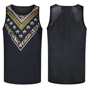 GAF Hommes Logo Personnalisé Débardeurs Prix de Gros Fitness Sports Workout Gym Clothing Tank Top Bodybuilding Stringer - Product Image 4