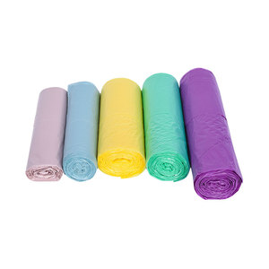 Fábrica de Vietnam OEM barato al por mayor bolsa de refuerzo lateral 24x24 32x32 pulgadas bolsa de basura de plástico personalizado rollos sellado térmico reciclable HDPE - Product Image 3