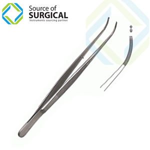 คีมทำจากสเตนเลส CVD 180มม. พร้อมคู่มือการใช้งานฟัน1X2มม. เครื่องมือผ่าตัด - Product Image 1