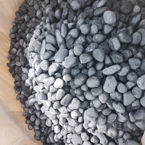 ตกแต่งสีดำ Tumbled กรวดหินที่มีราคาถูก - Product Image 1