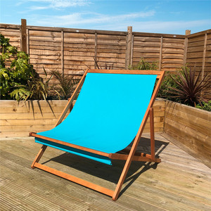 Sedia <span class=keywords><strong>da</strong></span> Spiaggia Pieghevole in Legno di Faggio e Pino di Alta Qualità, Doppia Seduta, per Esterni - Product Image 3
