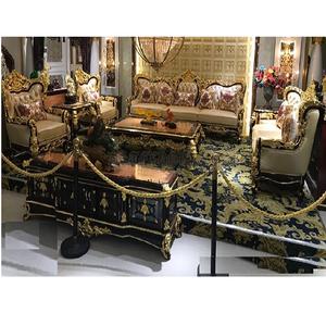 Meubles de salon lourds de Style européen, ensemble de canapé Royal en bois sculpté, luxueux, Style italien sculpté - Product Image 1