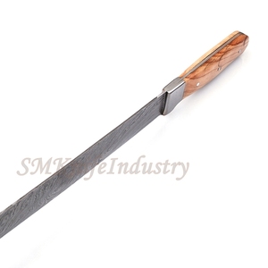 Serrated Bread <b>Knife</b> with Upgraded 1095N Steel Razor <b>Sharp</b> Wavy Edge Width - Bread Cutter Ideal for Slicing Homemade (smk1653) - Product Image 4