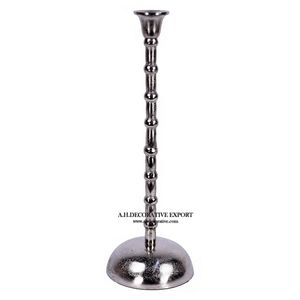 Bougeoir en aluminium argenté nickelé fait à la main Nouveau design pour la décoration de la maison pour les mariages et les fêtes de Noël - Product Image 6