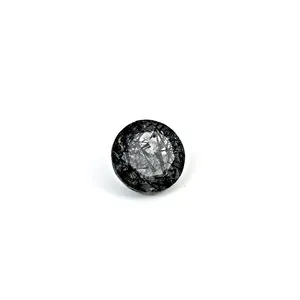 Natural Black Rutile Round Cut 9mm 2.8 Cts Loose Gemstone