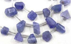 Piedras naturales de tanzanita azul, 23 unidades, pepitas facetadas, fabricante, venta al por mayor - Product Image 2