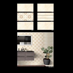 Carrelages muraux émaillés de couleur grise 3d design hotels salle de bain 30x60cm - Product Image 3