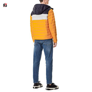 Warm Puffer Jacket Polyester Wadding Filled Men's Outdoor Winter Wear Latest Fashion Zipper <b>Hoodie</b> Custom Logo OEM Service - Product Image 2