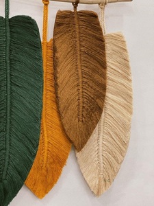 Macramé de Pared Estilo Boho con Hojas para la Mejor Decoración - Product Image 2
