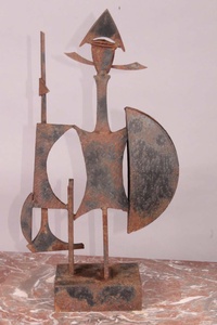 Sculpture en métal brutaliste - Product Image 2