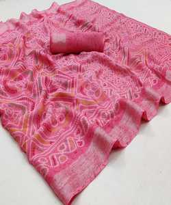 Bollywood style nouvelle arrivée dernier designer banarasi coton doux soie saree pour femme indienne par vêtements ethniques robe apparelgarment - Product Image 4