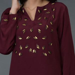 --NEW----STYLISH---DESIGNER LONG KURTA--WITH PANT--DRESS-FOR Party-wear-dress with applique work for Party/ Wedding =2021. - Product Image 1