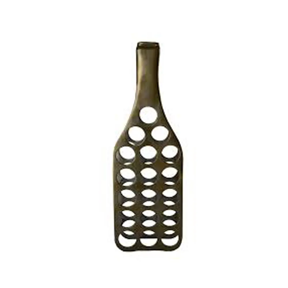 Wine Bottle Design White Metal Wine Rack For Commercial Bar Used