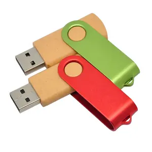 Relatiegeschenken Mini Roterende Usb Flash Drive, Aangepaste Logo Draaibare 32 Gb, 64 Gb Metal Clip U Disk 16 Gb Fabriek Groothandel LFN-011