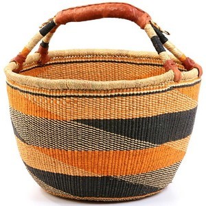 Bollga cỏ biển lưu trữ giỏ bán buôn liễu bolga cản trở giỏ tự nhiên đa chức năng cỏ biển rơm <span class=keywords><strong>wicker</strong></span> dệt giỏ - Product Image 2