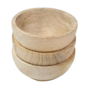 Saladier classique en bois naturel lavable au lave-vaisselle différentes tailles pour la maison hôtel et restaurant utilisation pour le stockage de la cuillère - Product Image 3