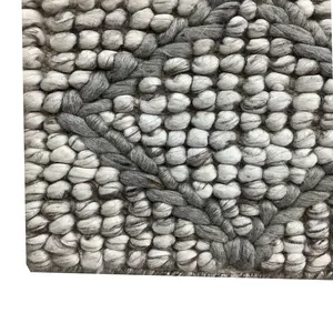 Tapis en bambou et laine tissé à la main, idéal pour la décoration d'intérieur et d'extérieur, produit de qualité supérieure - Product Image 1