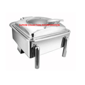 Chrome <b>Legs</b> Round Hydraulics Chaffing Dishes Stainless Steel Food <b>Warmer</b> Buffet on Sale - Product Image 3