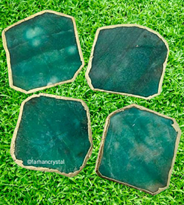 Farhan คริสตัลสีเขียว Aventurine ควอตซ์คริสตัลพลอยสไตล์ฮวงจุ้ยตกแต่งบ้านงานฝีมือหินกึ่งมีค่าสีทองกึ่งมีค่า - Product Image 4