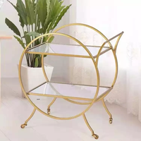 Chariot de rangement métallique rectangulaire moderne et simple à trois niveaux, personnalisable en couleur et taille, marque AHO, pour usage intérieur – Offre Spéciale