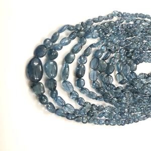 Cuentas de Piedra Aguamarina Natural Azul de Santa María de 6 mm y 8 mm, Lisas y Pulimentadas, para la Elaboración de Joyas - Product Image 1