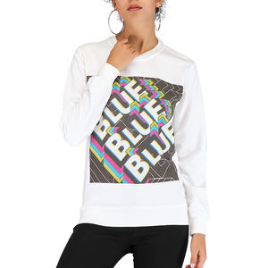 Sweat-shirt en coton molletonné pour femme, vêtement d'hiver, grande taille, Logo personnalisé pour l'extérieur, décontracté - Product Image 1