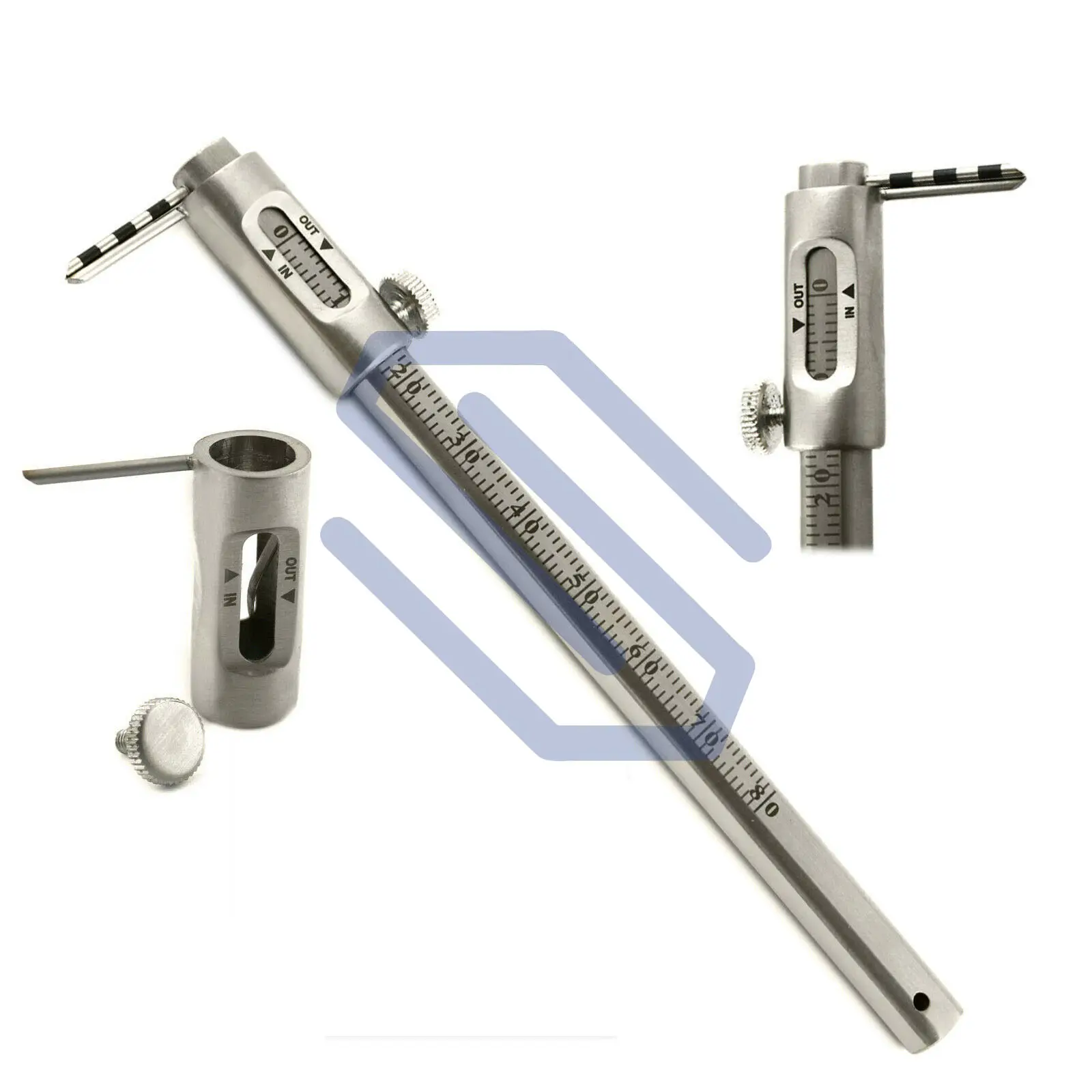 Krekeler calibro scorrevole calibro 0-80mm misuratori dentali ortodonzia laboratorio strumenti chirurgici acciaio inossidabile