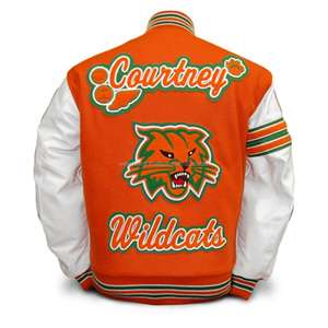 Simple letterman chaqueta alta escuela chaqueta - Product Image 1