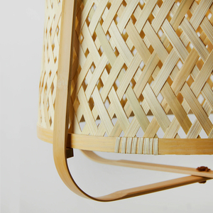 Nuevo diseño 2021 Pantalla de lámpara colgante de bambú Color personalizado estilo antiguo respetuoso con el medio ambiente 21 "H X 16" D para Home Hotel - Product Image 3