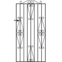 Puerta de Metal de hierro forjado para exteriores, nuevo diseño hecho a mano, proveedor de puerta de arco de Metal de hierro