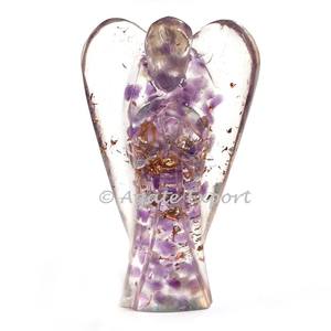 Sélénite Orgone Anges Pierre Semi-Précieuse Artisanat - Product Image 1