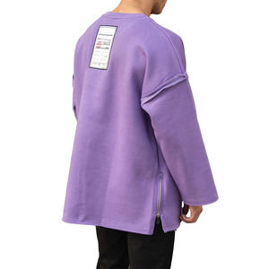 Sweat-shirt à capuche pour homme en coton 100% tissé, taille plus, manches évasées, style tendance, meilleur prix de gros, tendance 2022, écologique - Product Image 5