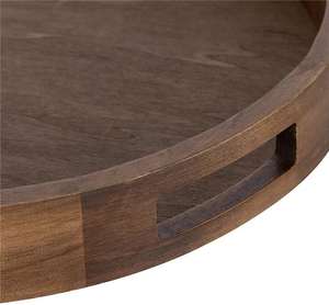 Bandeja redonda de madera de Mango, producto de supermercado para Hotel y restaurante, respetuoso con el medio ambiente, venta al por mayor - Product Image 5