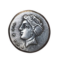 Pièces de monnaie romaines anciennes en métal estampé en laiton irrégulier personnalisées